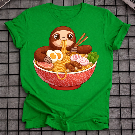 SLOTH EATING RAMEN T-SHIRT