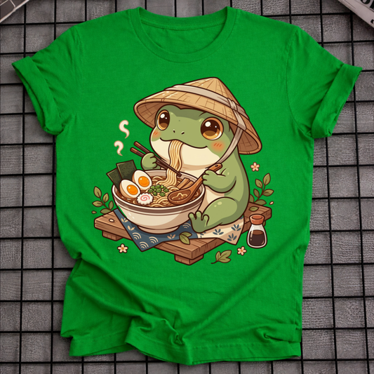 FROG EATING RAMEN T-SHIRT