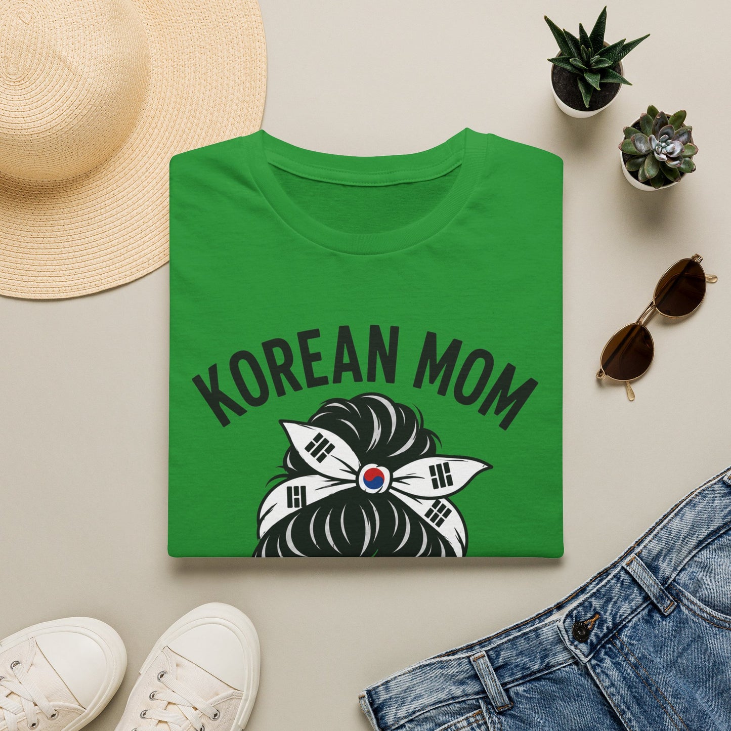 Korean Mom T-Shirt — "Like a Regular Mom But Cooler" Stylish Korean Pride Top