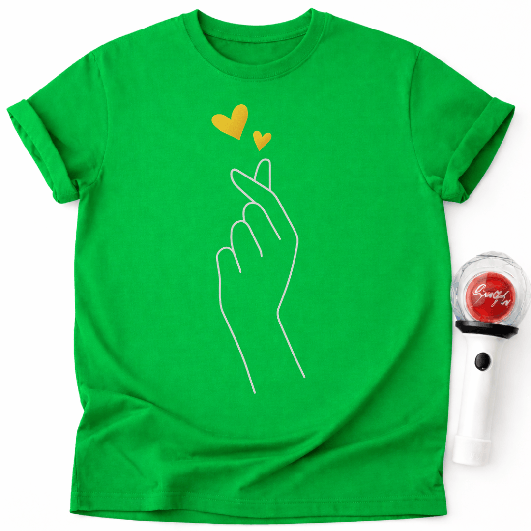 GELBES FINGERHERZ T-SHIRT