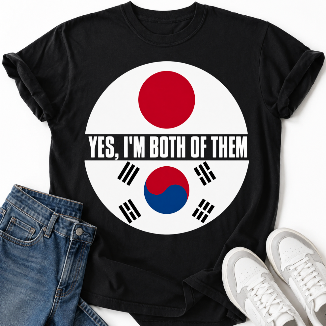 KOREAN JAPAN FLAG T-SHIRT