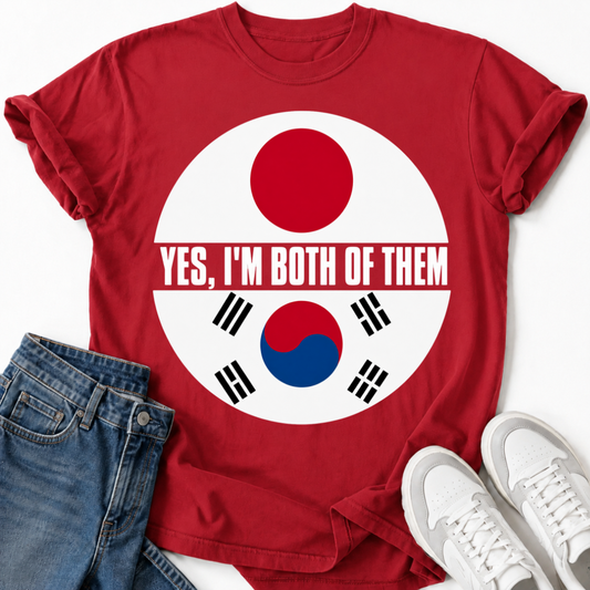 KOREAN JAPAN FLAG T-SHIRT