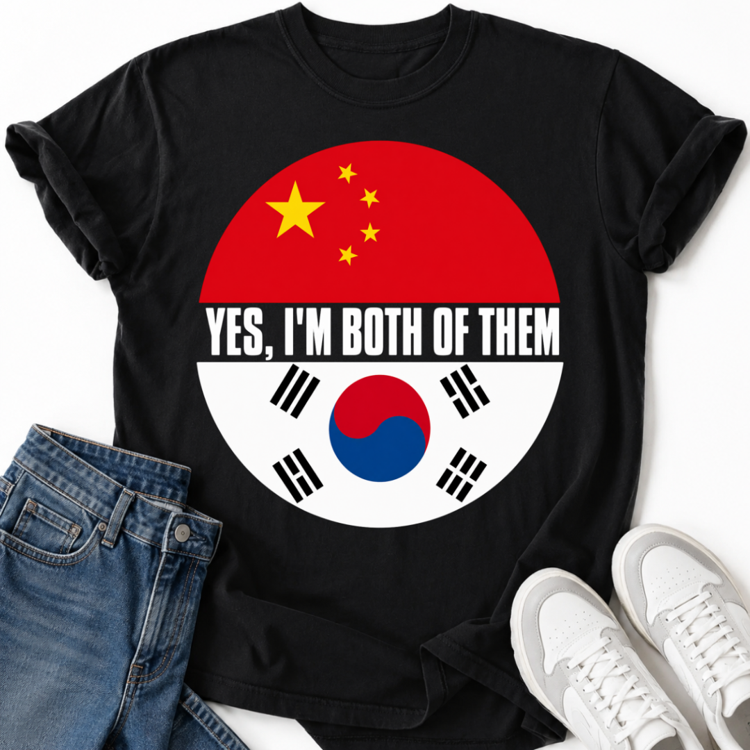 KOREAN CHINA FLAG T-SHIRT