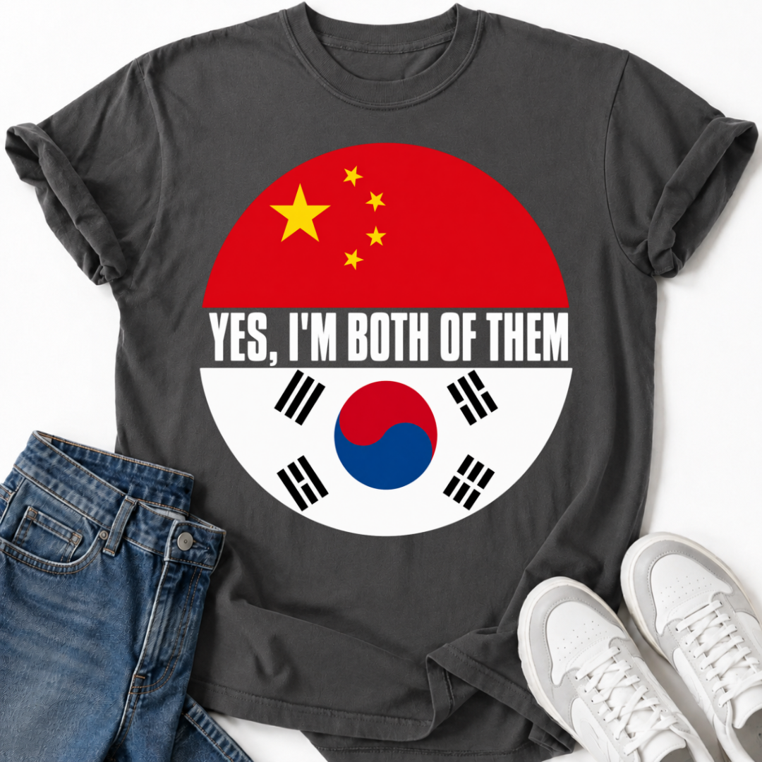 KOREAN CHINA FLAG T-SHIRT