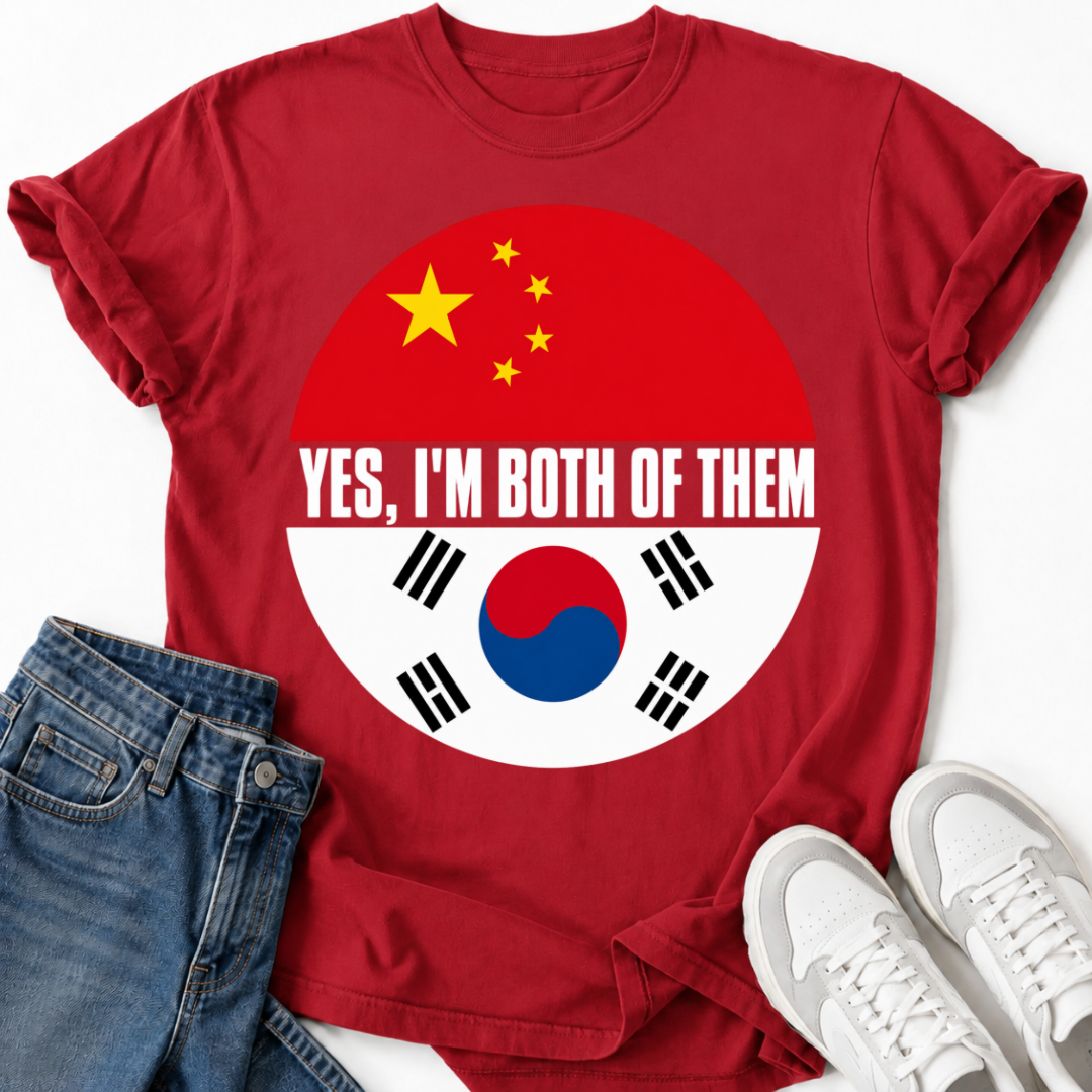 KOREAN CHINA FLAG T-SHIRT