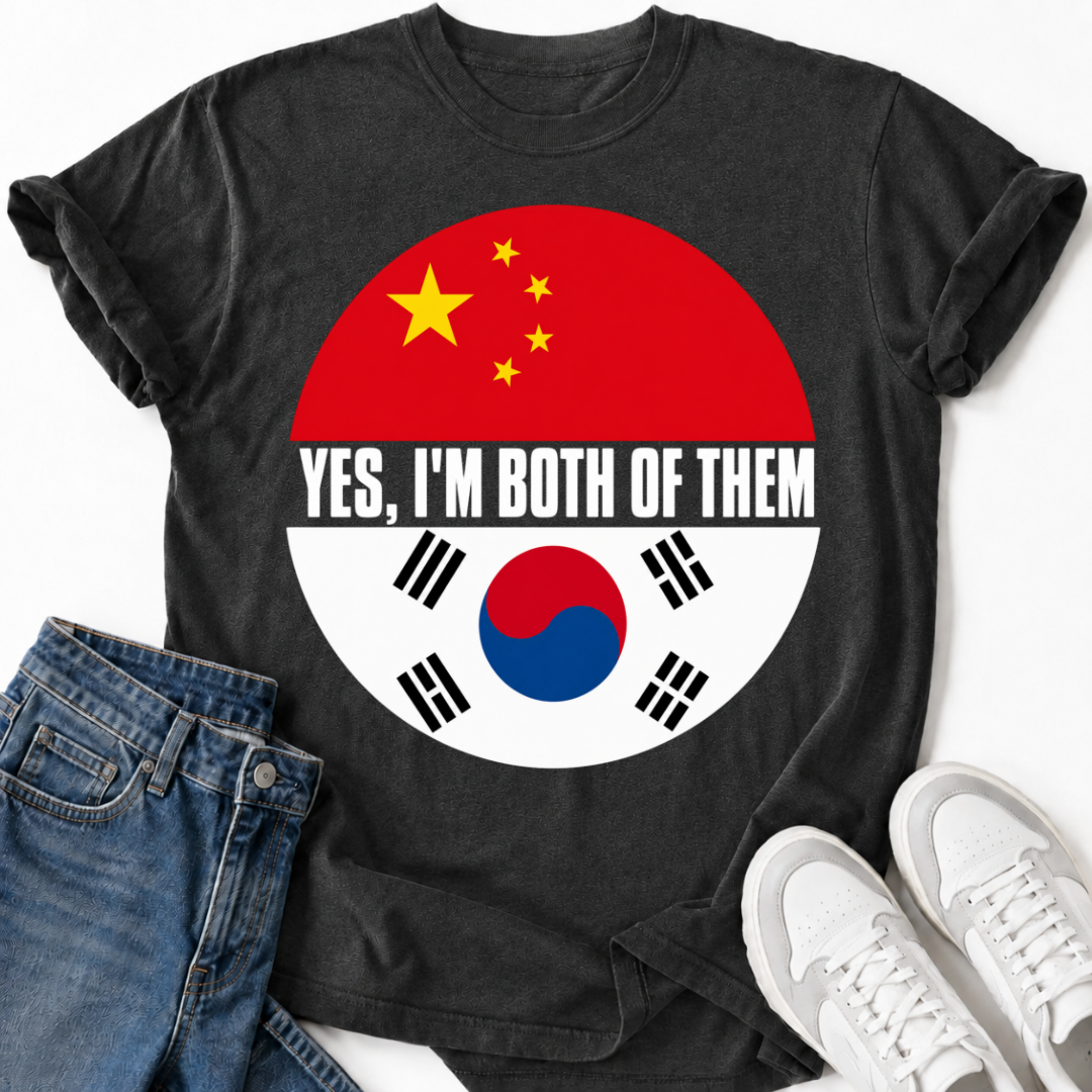 KOREAN CHINA FLAG T-SHIRT