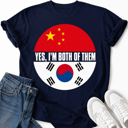KOREAN CHINA FLAG T-SHIRT