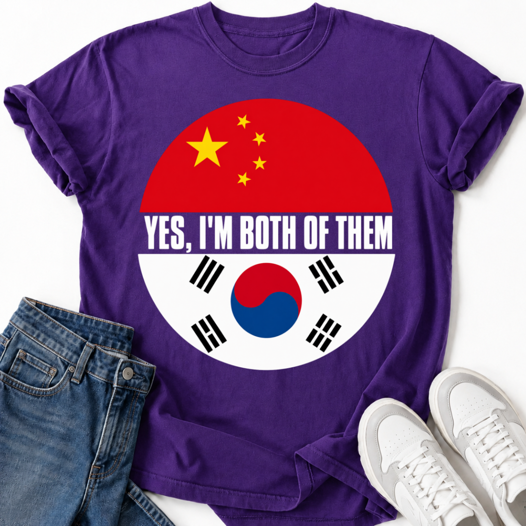 KOREAN CHINA FLAG T-SHIRT