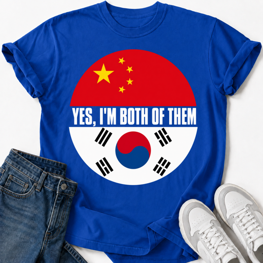 KOREAN CHINA FLAG T-SHIRT