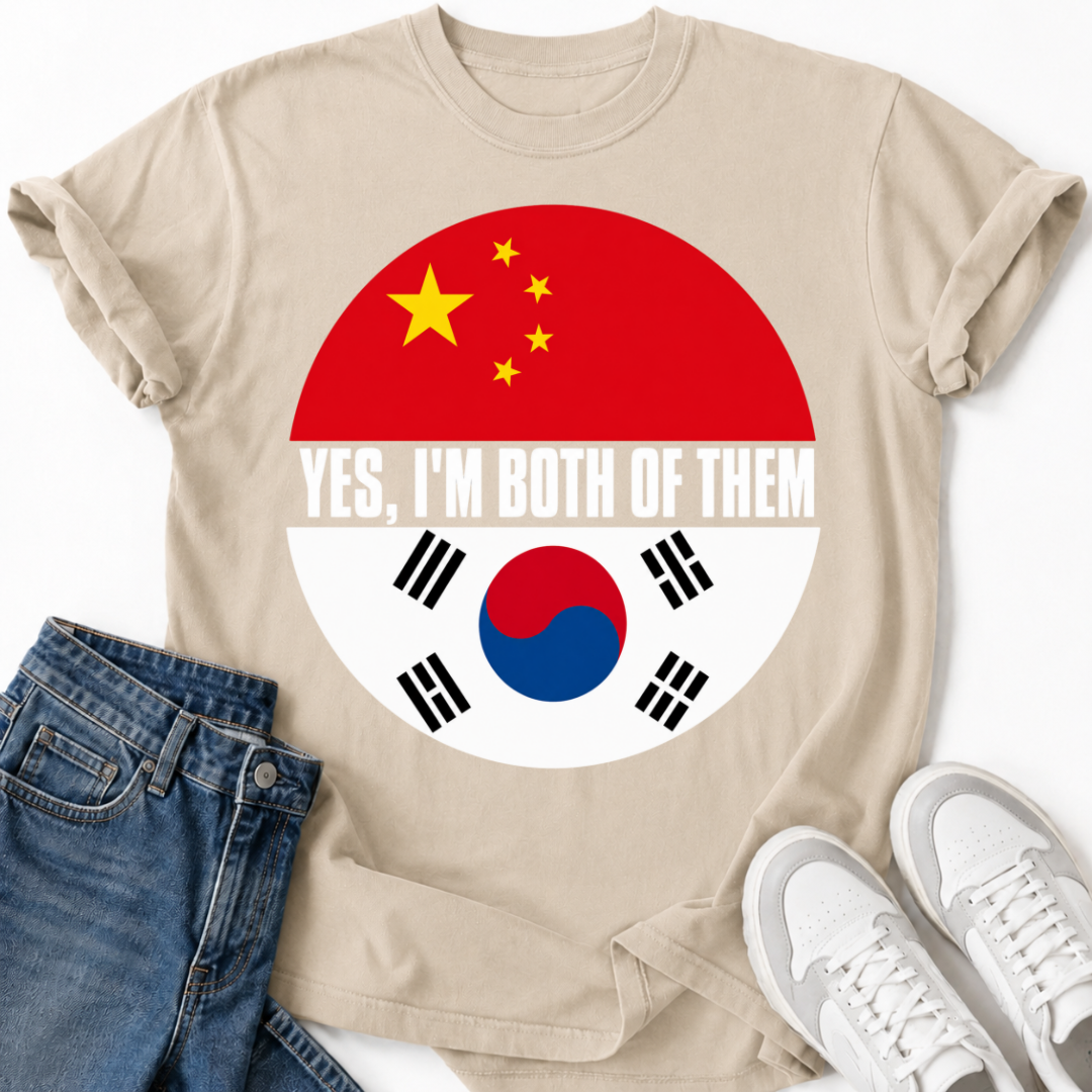 KOREAN CHINA FLAG T-SHIRT