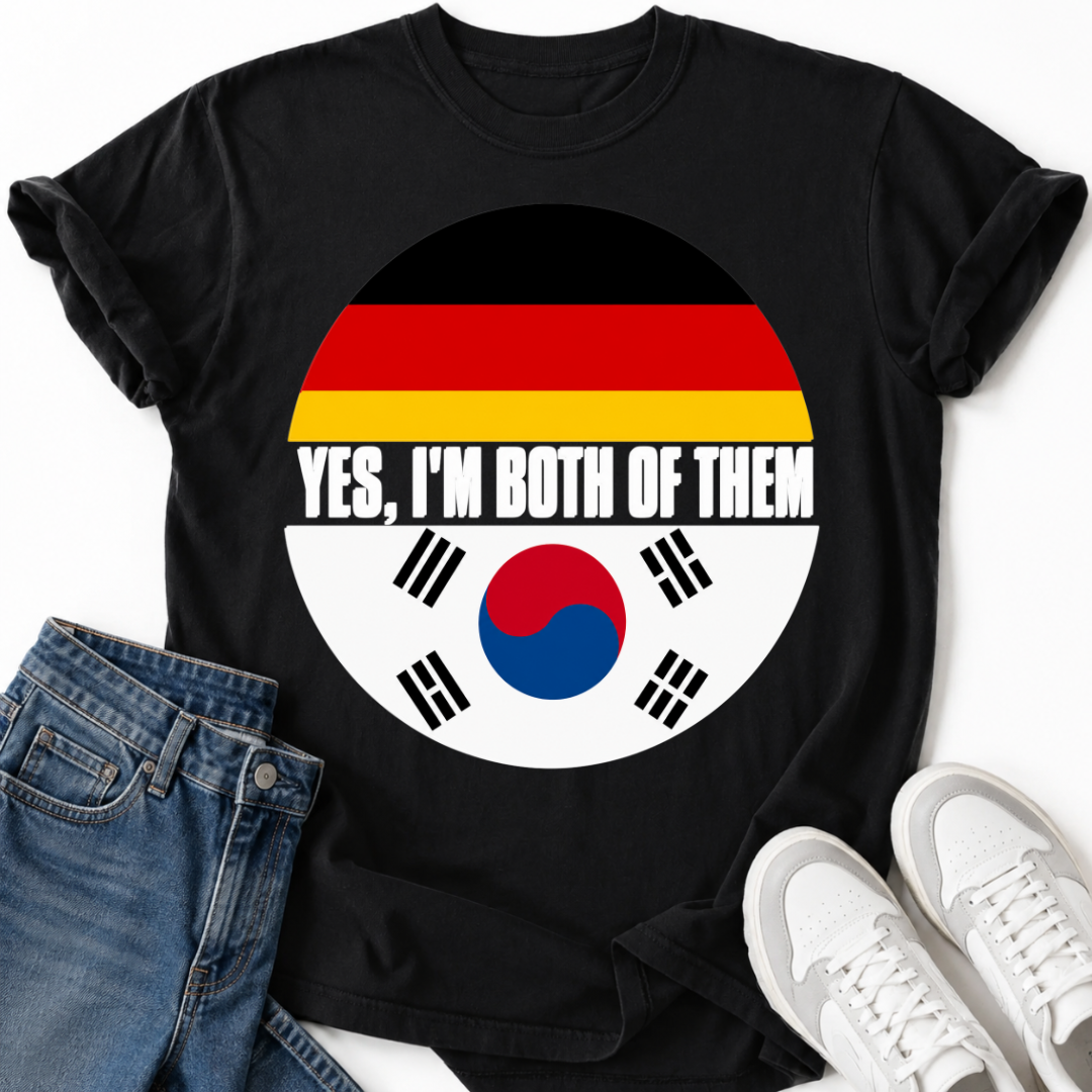 KOREAN GERMAN FLAG T-SHIRT