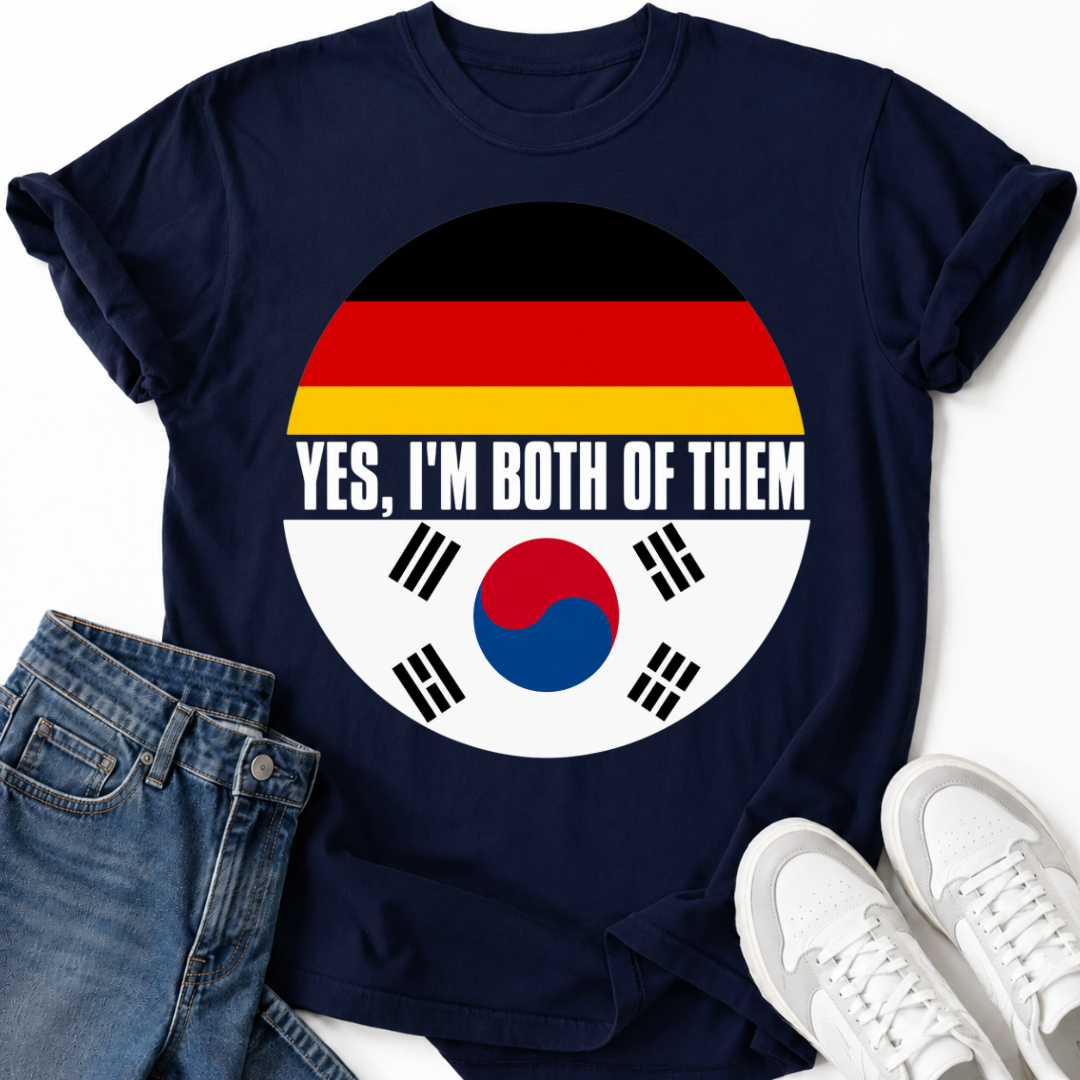 KOREAN GERMAN FLAG T-SHIRT