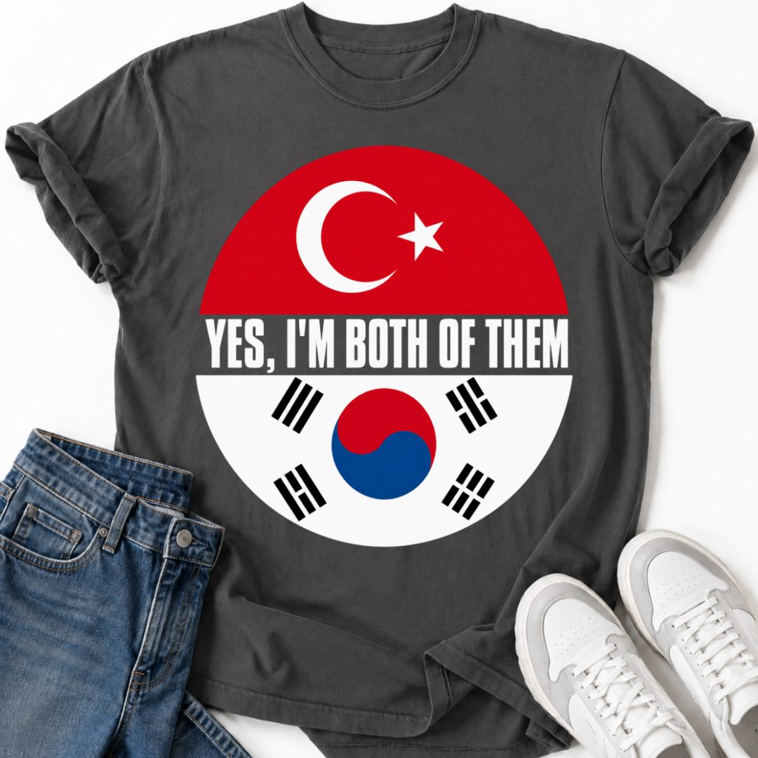 KOREAN TURKISH FLAG T-SHIRT