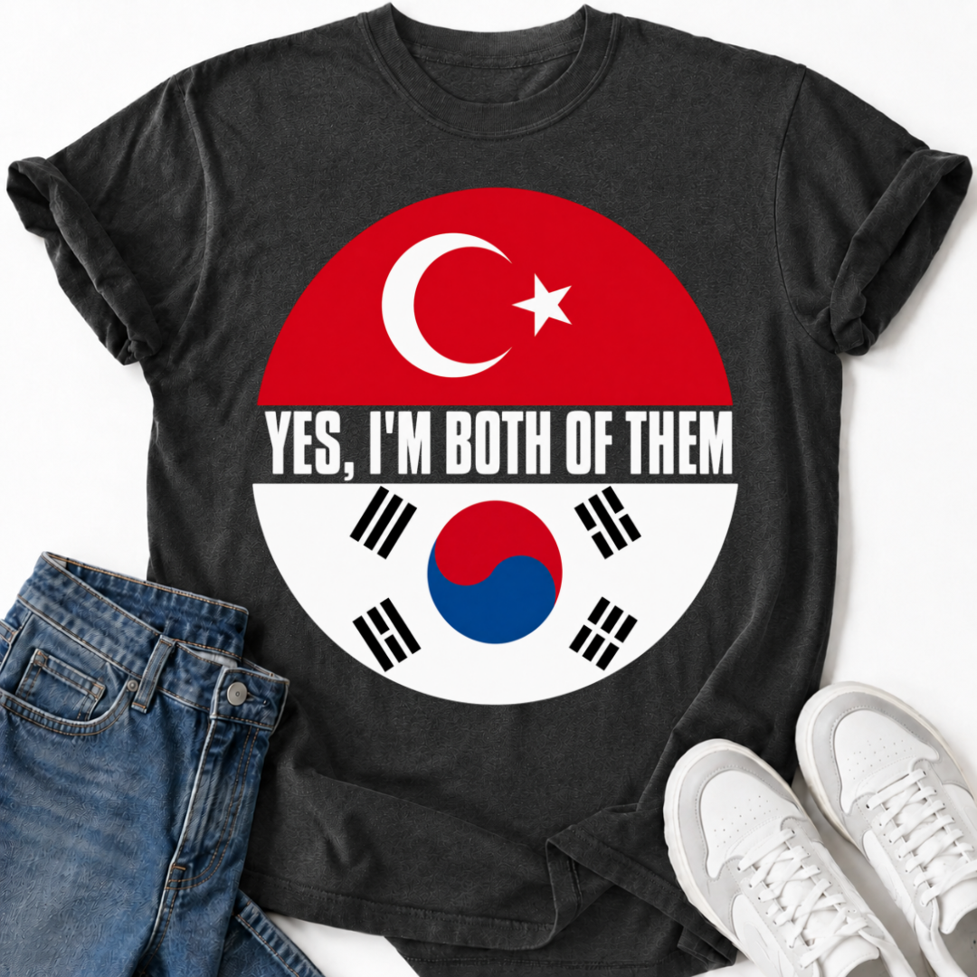 KOREAN TURKISH FLAG T-SHIRT