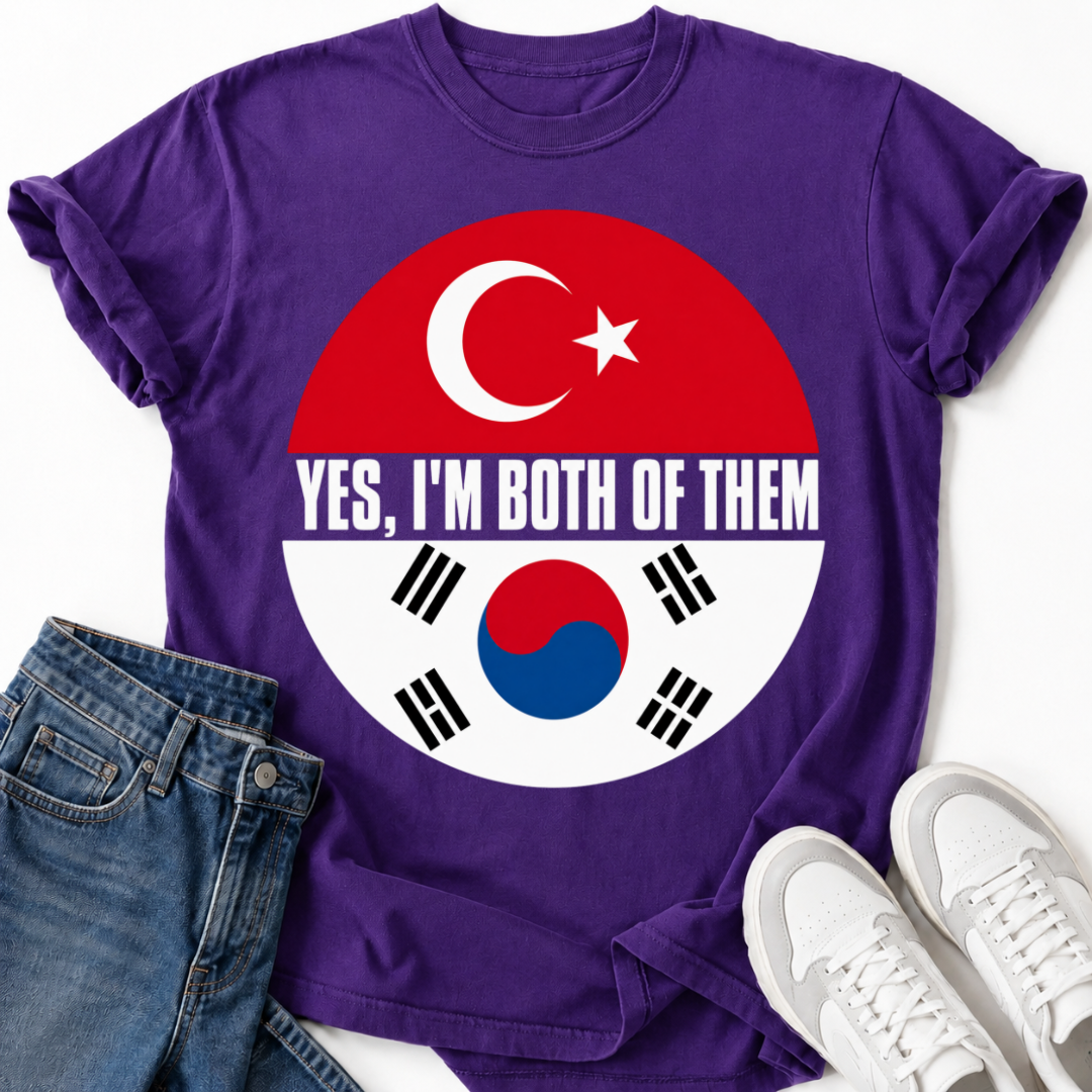 KOREAN TURKISH FLAG T-SHIRT