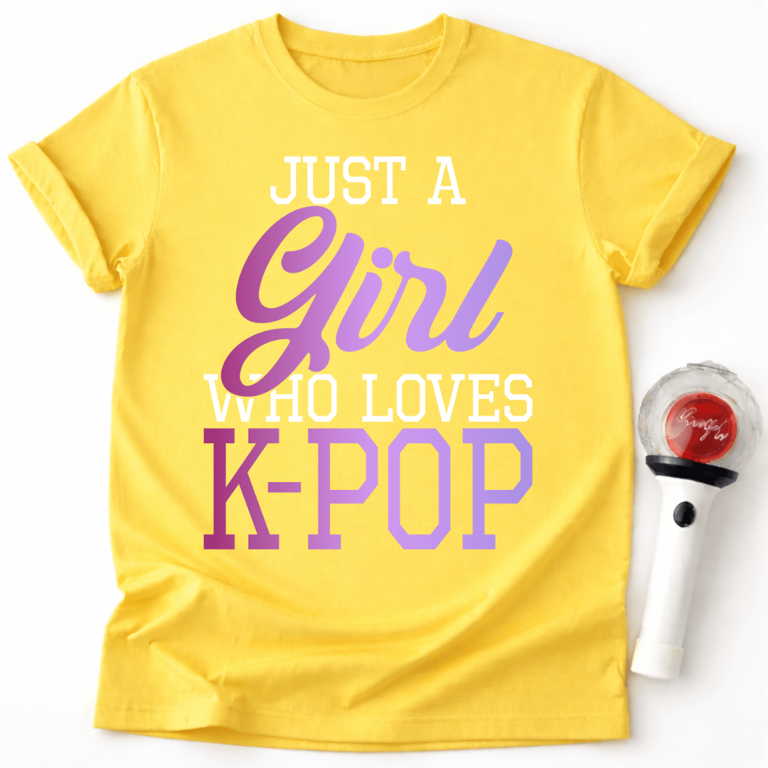 K-POP GIRL TYPOGRAFIE T-SHIRT