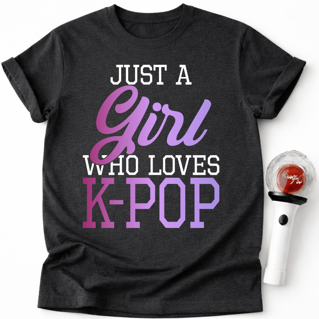 K-POP GIRL TYPOGRAFIE T-SHIRT