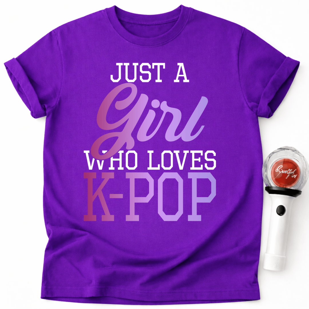 K-POP GIRL TYPOGRAFIE T-SHIRT
