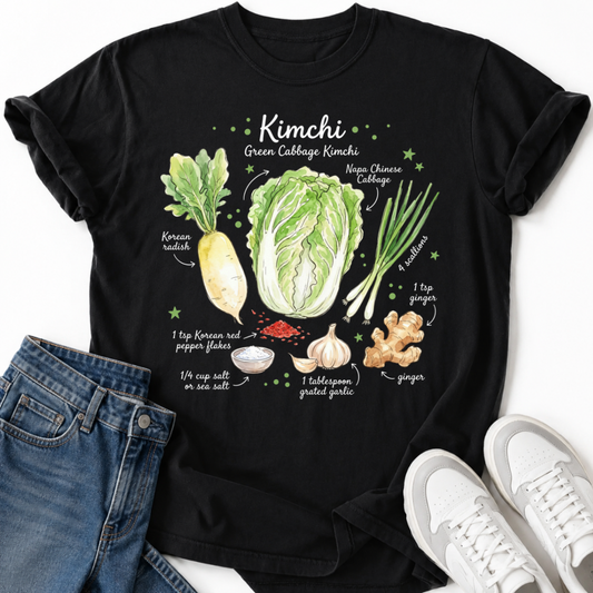 GREEN KIMCHI RECIPE T-SHIRT