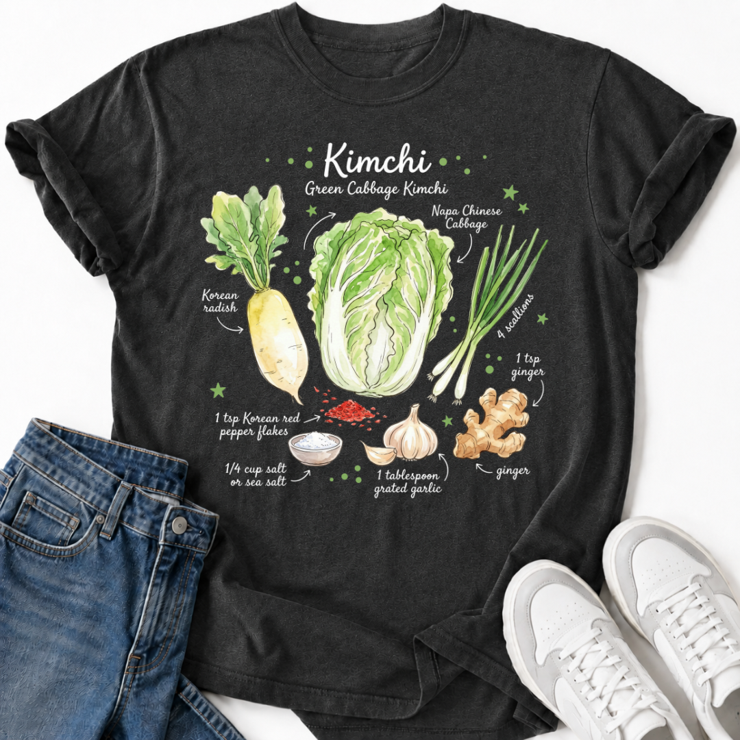 GREEN KIMCHI RECIPE T-SHIRT