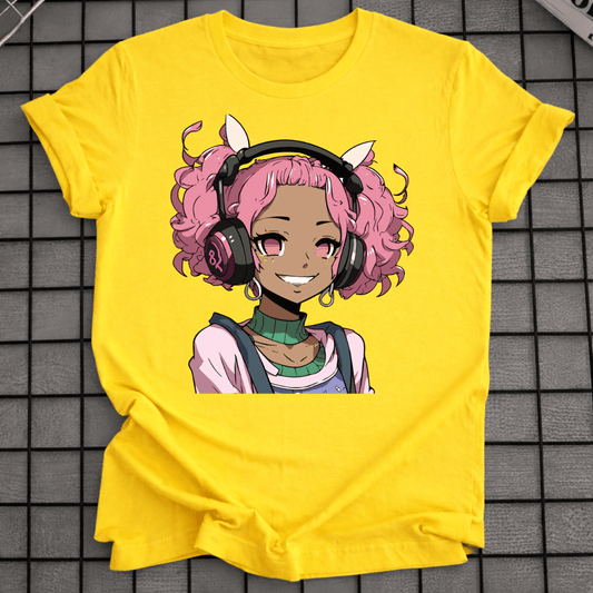 BLACK ANIME T-SHIRT