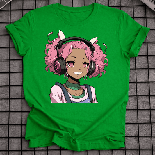 BLACK ANIME T-SHIRT