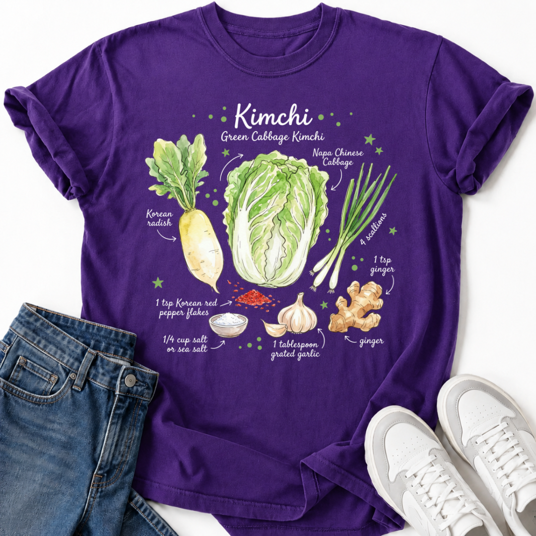 GREEN KIMCHI RECIPE T-SHIRT