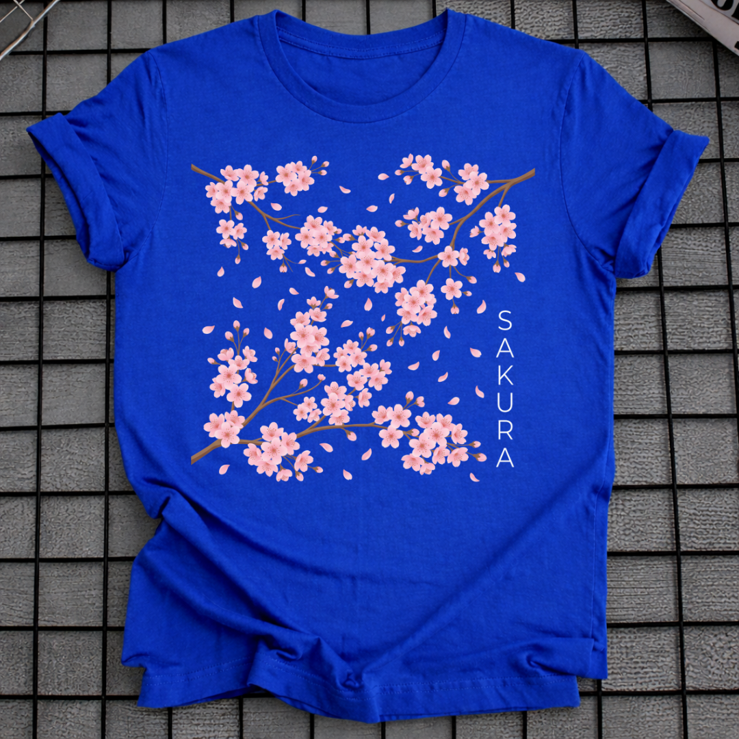 SAKURA BLÜTEN JAPANISCHES BLUMEN-T-SHIRT