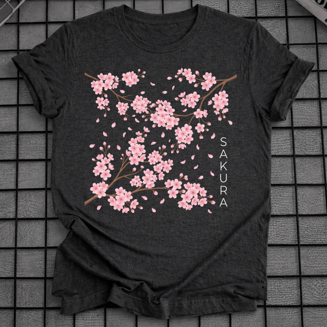 SAKURA BLÜTEN JAPANISCHES BLUMEN-T-SHIRT