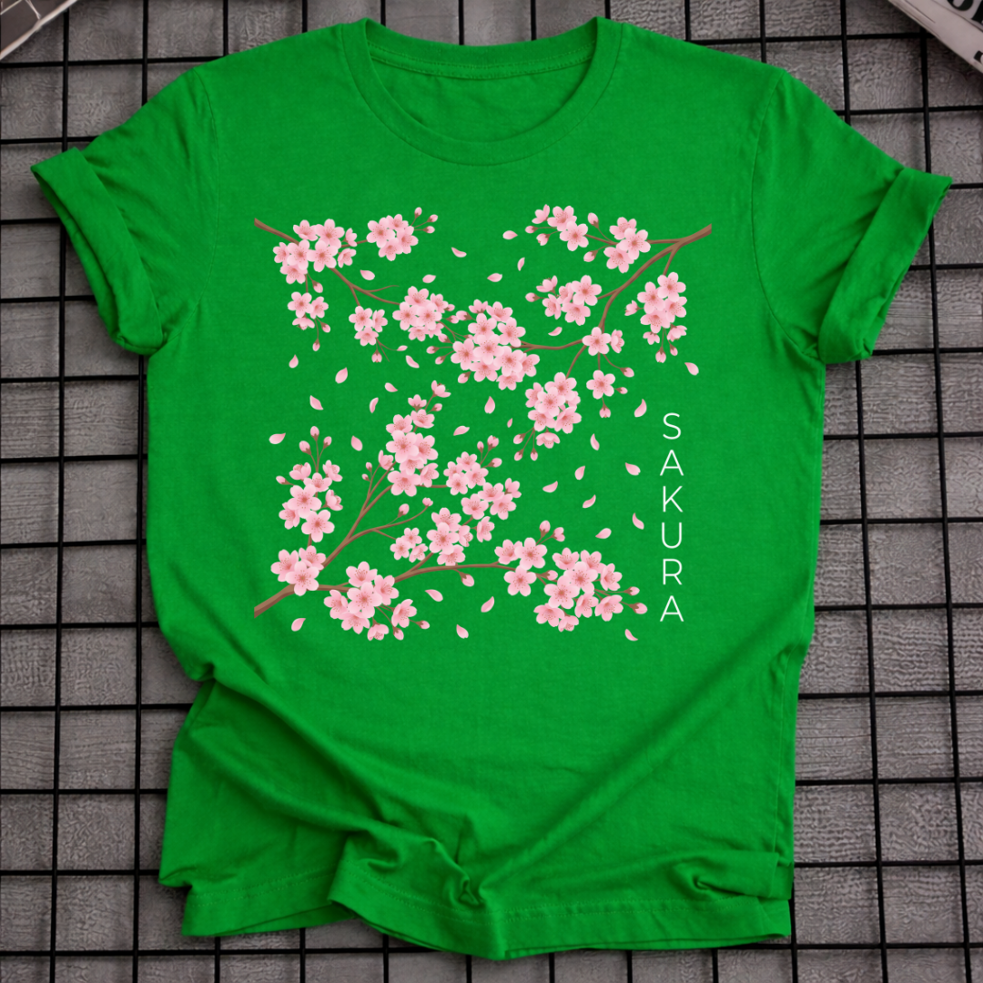 SAKURA BLÜTEN JAPANISCHES BLUMEN-T-SHIRT
