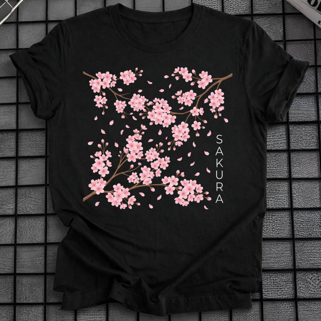 SAKURA BLÜTEN JAPANISCHES BLUMEN-T-SHIRT