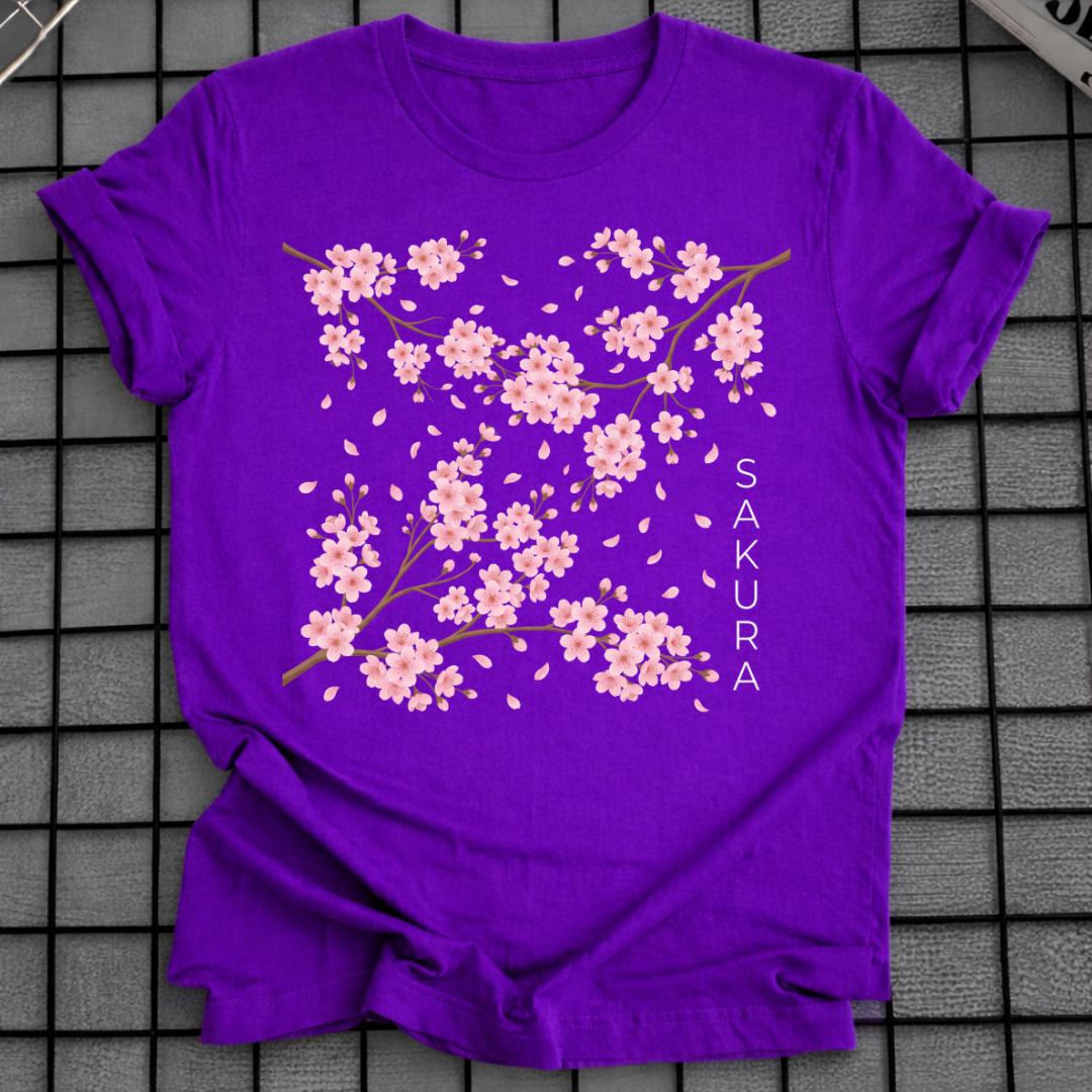 SAKURA BLÜTEN JAPANISCHES BLUMEN-T-SHIRT