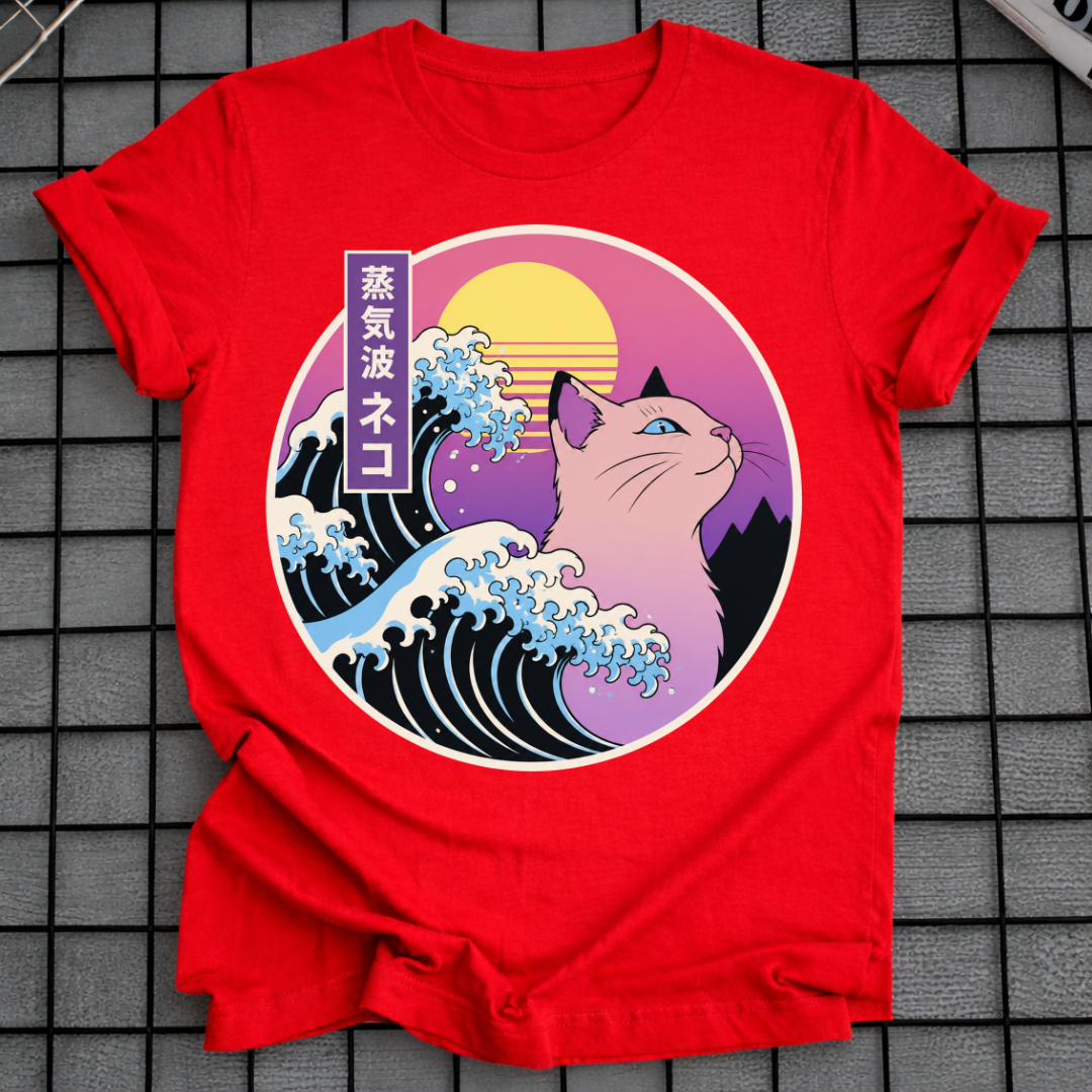 WAVE CAT T-SHIRT