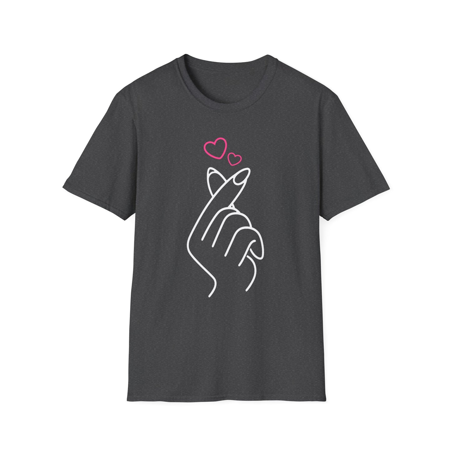 Cute Heart Gesture Unisex T-Shirt - Perfect for Friends, Love, and Everyday Wear