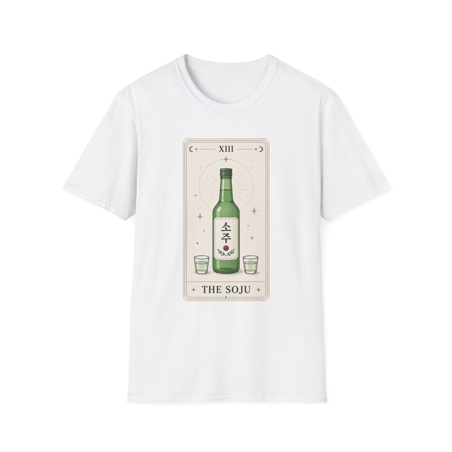 Soju Tarot T-Shirt — Illustrated Bottle 'The Soju' Graphic Tee