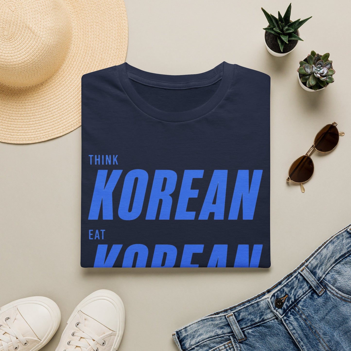 THINK EAT LIVE KOREAN T-SHIRT