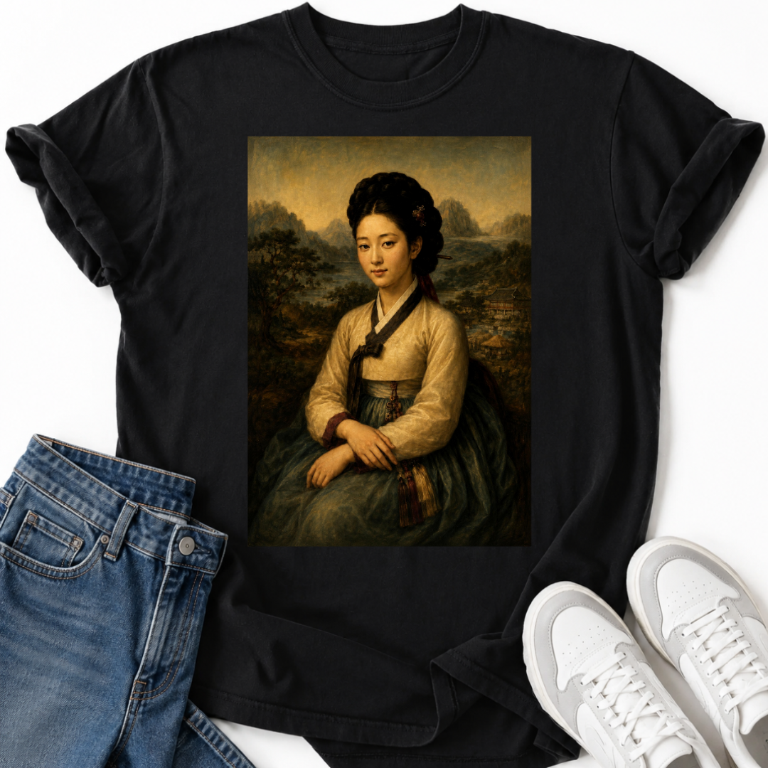 KOREAN MONA LISA T-SHIRT