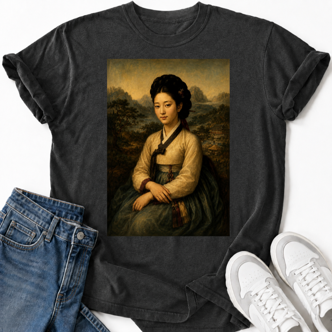 KOREAN MONA LISA T-SHIRT