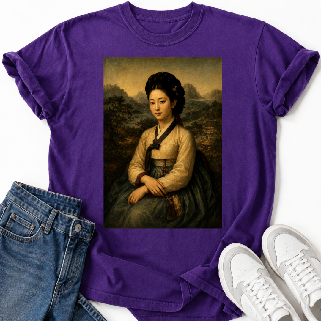 KOREAN MONA LISA T-SHIRT