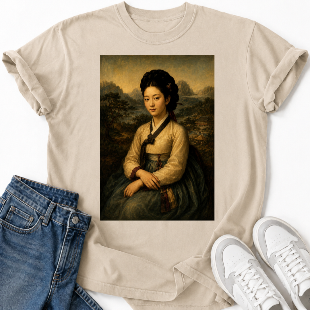 KOREAN MONA LISA T-SHIRT