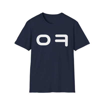 OF Minimalist Graphic T‑Shirt — Bold White Logo Tee
