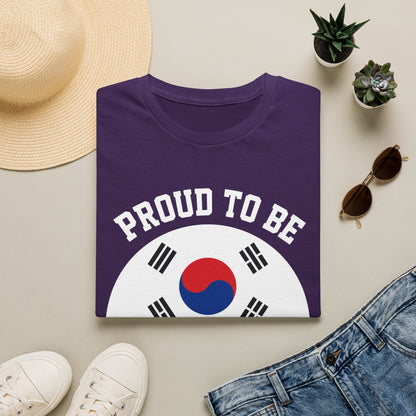 T-Shirt — Proud to Be Half Korean Flag Design