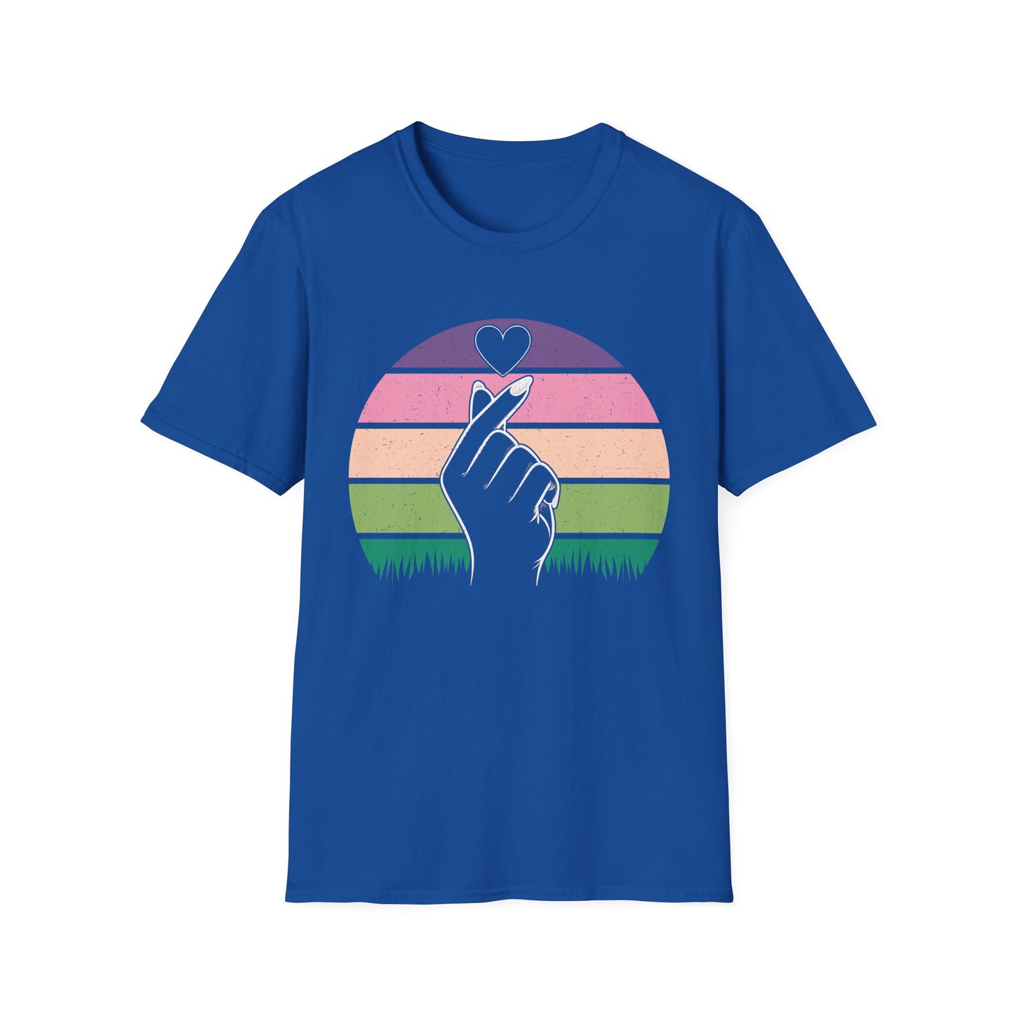 Hand Heart Unisex Softstyle T-Shirt - Love Vibes for Every Occasion