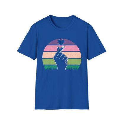 Hand Heart Unisex Softstyle T-Shirt - Love Vibes for Every Occasion