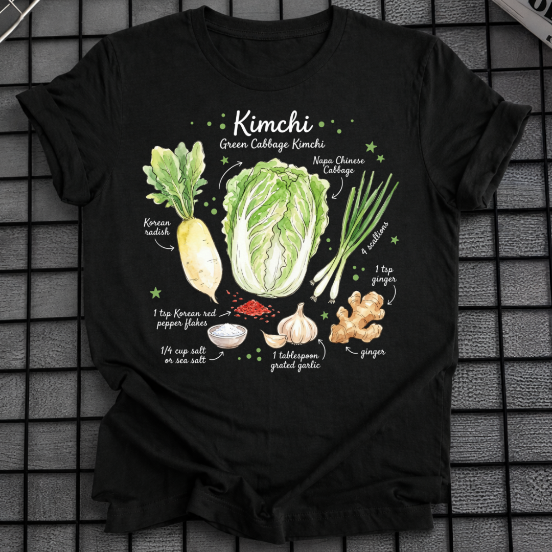 GREEN KIMCHI RECIPE T-SHIRT