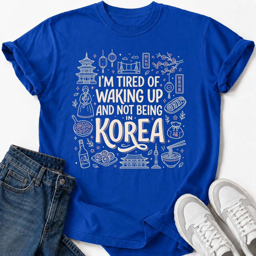 NOT BEING IN KOREA T-SHIRT