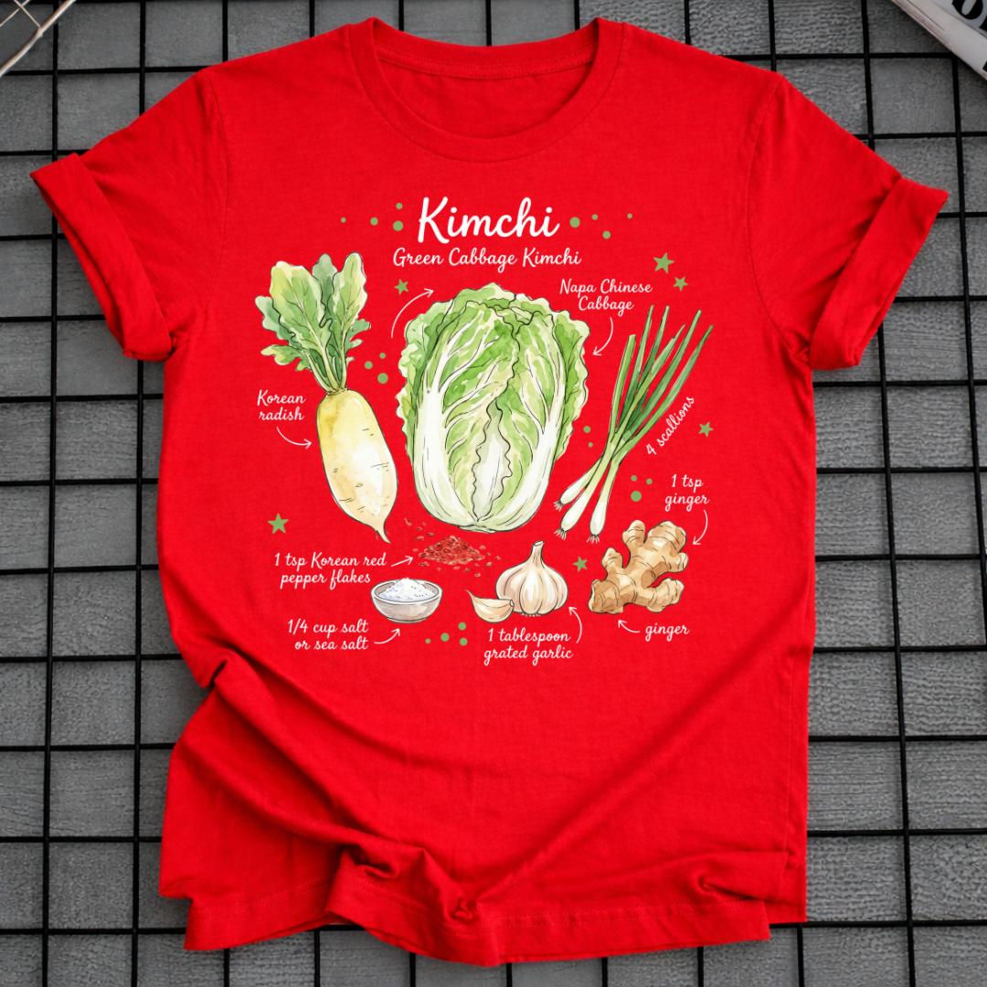 GREEN KIMCHI RECIPE T-SHIRT