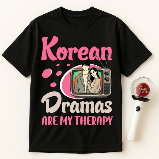 KOREAN DRAMAS ARE MY THERAPY UNISEX T-SHIRT