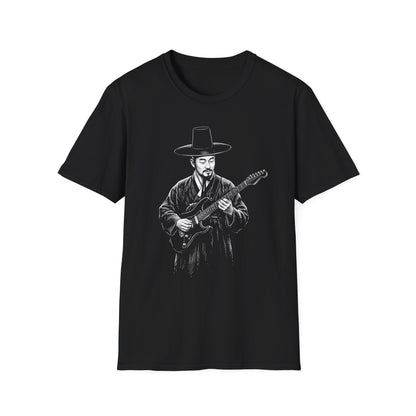 Guitarist in Hanbok T-Shirt — Korean Musician Graphic Tee