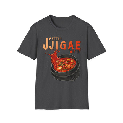 Gettin Jjigae Wit It T-Shirt – Korean Stew Graphic Tee for Foodies & K-Culture Fans